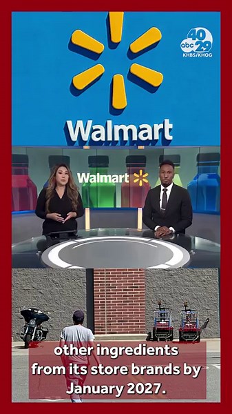 Walmart plans to remove artificial colors and other food additives from store brands by 2027