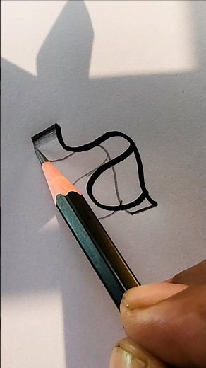 How to sketch two lines cursive calligraphy #cursive #calligraphy #design
