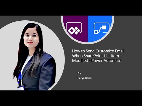 Getting Started with Power Automate - Send a Customized Email When SharePoint List Item is Modified