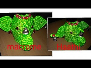 How to make macrme small elephant. .
