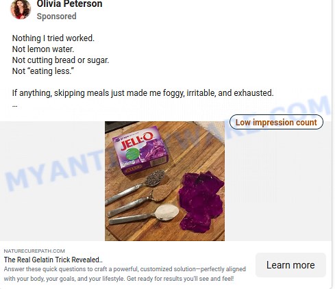 LipoFit Reviews, Dr. Jennifer Ashton Gelatin Trick Scam Exposed! - MyAntiSpyware