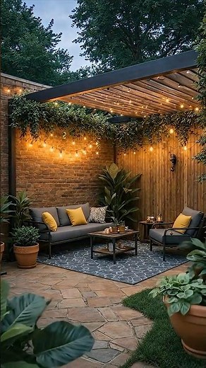 Incredible Backyard Patio Makeover Timelapse | From Empty Space to Cozy Outdoor Lounge