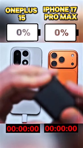 1K views · 2.2K reactions | OnePlus 15 VS iPhone 17 Pro Max Charging Speed Test  | Sam Khan | Facebook