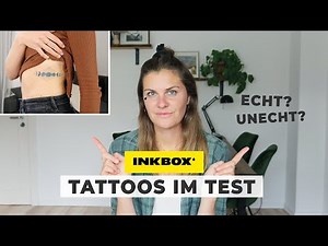 Ich teste TEMPORÄRE TATTOOS von inkbox und zeige euch mein ECHTES Tattoo | Inkbox Review