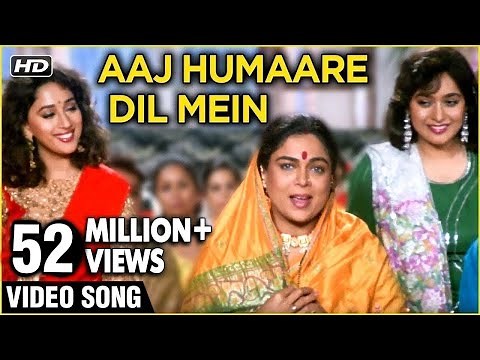 Aaj Humaare Dil Mein (HD)| Hum Aapke Hain Koun | Lata Mangeshkar and Kumar Sanu's Best Romantic Duet
