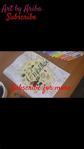 Computer front page decoration design #art #aestheic #shortsviral #artist #computer