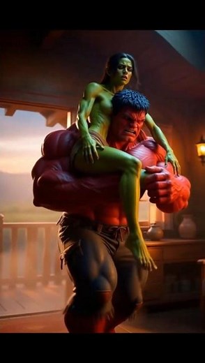 Red Hulk 👹vs Green Hulk 🧟 Fighting 😱🇺🇸💀#ytshorts #marvel #avengers #redhulk #greenhulk