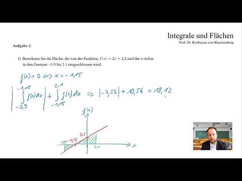 Aufgaben zur Integralrechnung und Flächenberechnung