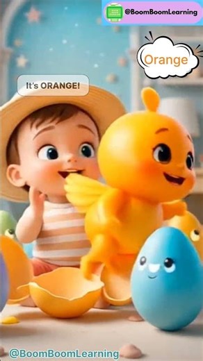 10 Color Names for Kids | Part 4 | Orange, Grey, Golden | Learn Colors with Surprise Eggs 🥚✨