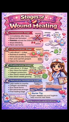 4 Stages of Wound Healing Explained in Simple Way | Nursing Study