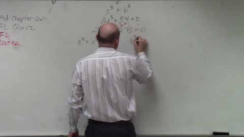 How to find the zeros of a polynomial using the sum of two cubes