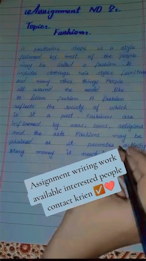 Online assignment on TikTok