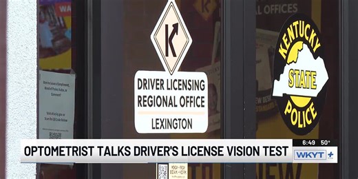 Ky. drivers, eye doctor discuss vision test for driver license renewals