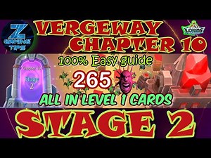 Verge Guardians Chapter 10 Stage 2 (All Level 1 Cards) | Lords Mobile Vergeway Chapter 10 Stage 2
