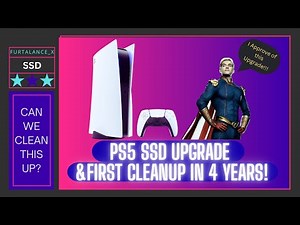 PS5 SSD Upgrade! And First Clean Up in 4 years (VERY DIRTY Console)!