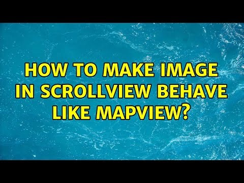 How to make Image in ScrollView behave like MapView?