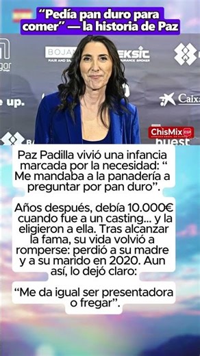 Paz Padilla pasó del hambre a la fama y a las pérdidas 💔✨