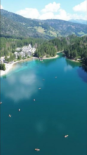 Lago di Braies, Dolomites 4K