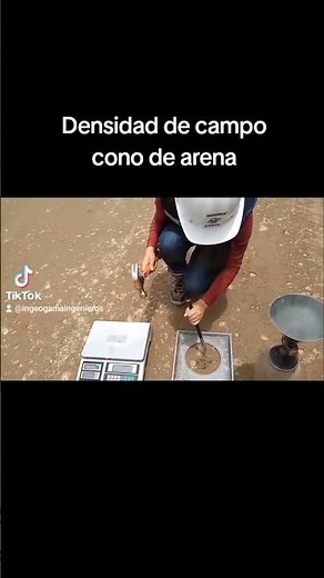 Densidad de campo por metodo de cono de arena