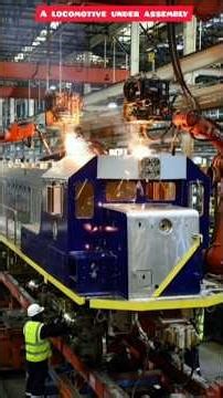 Witness the Future: Robotic Locomotive Assembly Inside a Next-Gen AI Factory! #train #railway