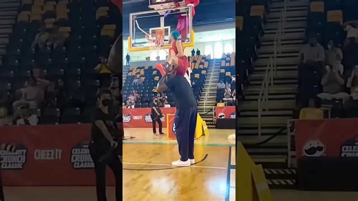 I tried jumping over Shaq