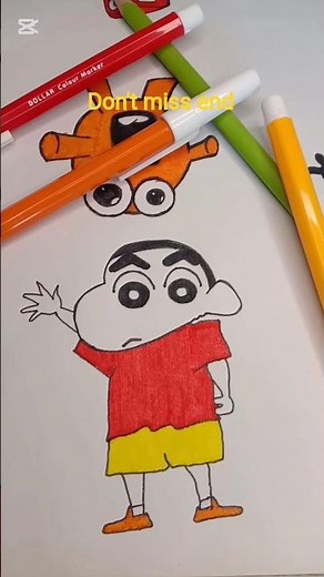 Sinchan drawing easy step by step |drawing sinchan.