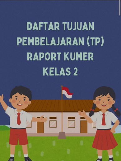 Tujuan Pembelajaran dan Lingkup Materi E Rapot Kelas 2