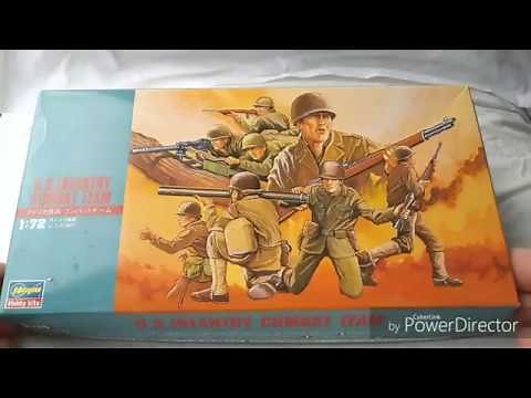 Hasegawa U.S. Infantry Combat Team 1/72 Scale Plastic Soldier Review.
