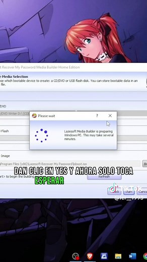 Respuesta a @悪いカルマ asi puedes crear el usb booteble #lazesoft #password #windows #bitlocker #cmd #contraseñas #tecnicopc #pctips #informatica #tech
