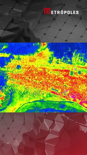 Drone da PM mostra mapa de calor em bloco de Leo Santana no Ibirapuera