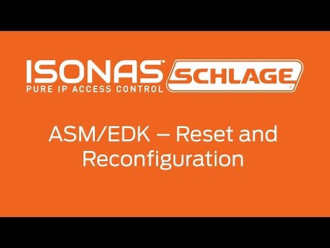 ASM Reset and Reconfiguration Process