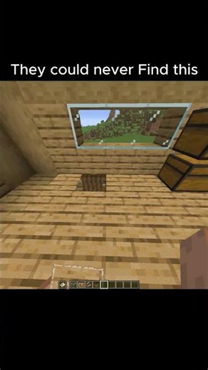 Minecraft secret base that no one can find #minecraft #shorts