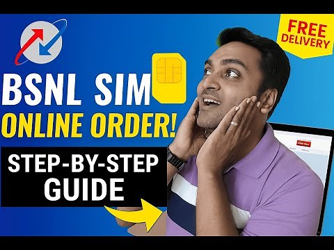 BSNL sim card online order kaise kare | How to order BSNL sim card online