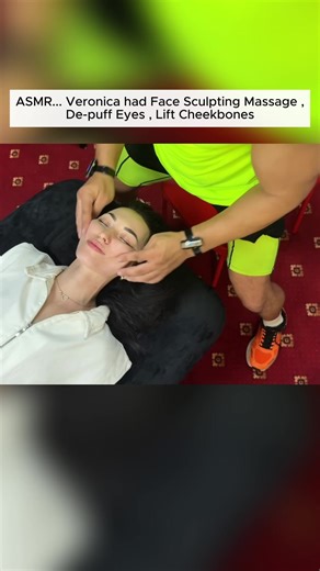 ASMR ... Veronica had Face Sculpting Massage , De - puff Eyes , Lift Cheekbones #chiropractor #asmrmassage #asmrfacemassage #massage