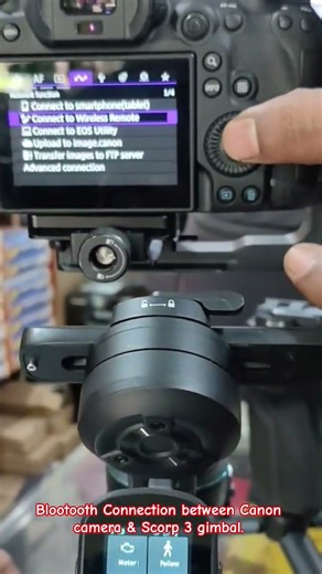 SCORP3 Gimbal 🔗 Canon EOS R6 Mark III | Bluetooth Connection Setup 📷✨#Canon #Scorp3 ✅