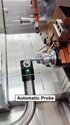 𝗥𝗩𝗠 𝗖𝗔𝗗 on Instagram: "Automatic Probes → No need for manual offset setting, machines can self-correct with micron-level accuracy. CAM Programming → Manual coding is outdated, complex toolpaths are generated in minutes with precision. Robotics in Machining → Loading, unloading, and even tool changes are now automated, reducing human error. Real-Time Monitoring → IoT-based dashboards track spindle load, tool wear, and cycle time live. AI in Manufacturing → Predictive maintenance ensures zer