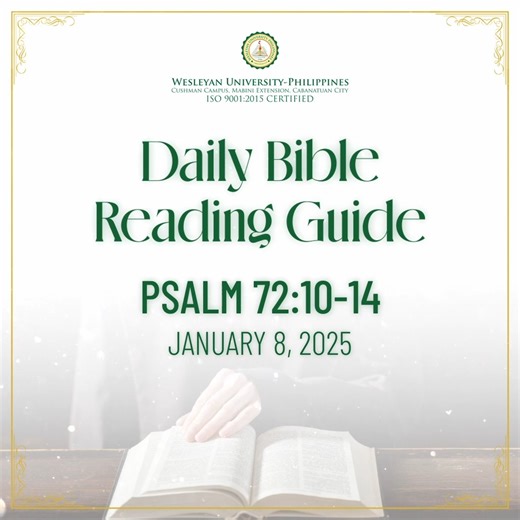 5.3K views | Daily Bible Reading Guide Psalm 72:10-14 10 May the...