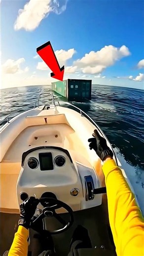 What a surprise the man found inside the container |