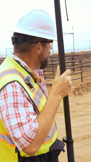 Precision in every step. Here’s Chris staking out the site, making sure every pen is exactly where it needs to be. It’s the small details like this that keep a project running smoothly from start to finish. #constructionvideo #staking | Blue Sage Services, LLC