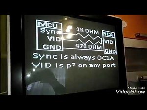 Подключение Ардуино к ТЕЛЕВИЗОРУ через AV-вход (тюльпан). Библиотека TV Out Library. Arduino Nano 3