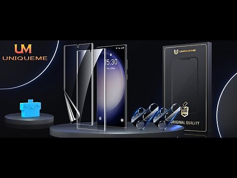 UniqueMe TPU Screen Protector and Camera Protector For Samsung (With Blue Tool )-English Version)