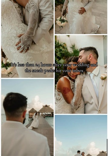 The good thing about destination weddings is you have so much time to edit sneak peaks in the airport and on the plane on the way home! I had the absolute best time in Cancun, Mexico capturing this beautiful couple’s destination wedding. Everything about their day was perfect. It was relaxed, the weather was beautiful, and they were surrounded by their closest family and friends. If you’re planning a destination wedding, let’s chat! I would love to be your photographer and make your day extra sp
