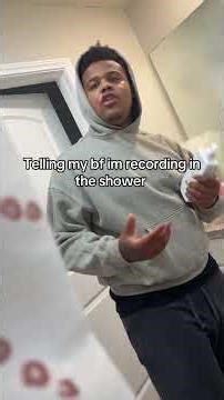 Fake recording in the shower prank on BF 🤣🤣🤣🤣 #shorts