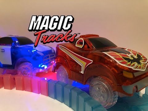 Magic Tracks Cars Police Chase and Car Tricks video for kids