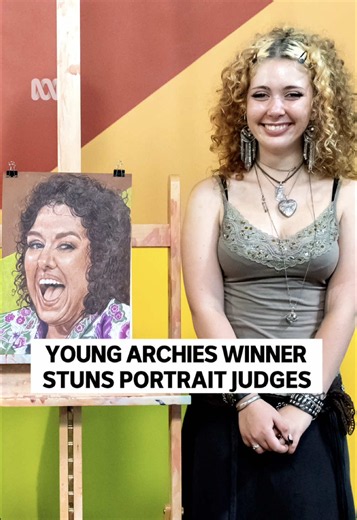 Worth skipping school camp for. 🎨 Young Archies winner Jasmine Lancaster is semi-final bound after painting a delightful portrait of actor and singer Casey Donovan. Portrait Artist of the Year - Stream now on ABC iview or Sundays 7.30pm on ABC TV. #PortraitArtistOfTheYearAU #Portrait #YoungArtists #Arts