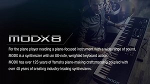 Introducing the New Yamaha MODX Series of Synthesizers The new MODX series by Yamaha honours the legacy of the popular MOXF synthesizer range and expands on it. An outstanding collection of different sounds, deep sound adjustment options and enhanced controllability – the MODX synthesizers combine high-end virtues with lightweight, mobile design and a very affordable price tag. For more information visit: https://asia-latinamerica-mea.yamaha.com/en/products/music_production/synthesizers/modx/ind