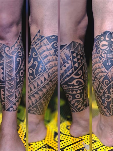 Custom Mouri Tribal Tattoo Borneo Art