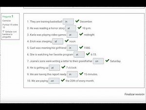Practice exercise Prepositions Módulo 7 semana 1