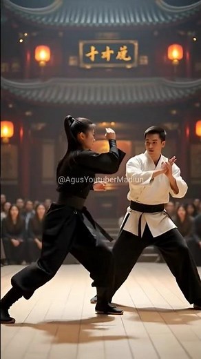 Deadly Fight: Japanese Girl Unleashes Fury on Ninja #EpicShowdown #KungFuSkills #NinjaFight