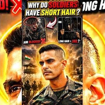 Why Soldiers Have Short Hair?🤔 #shorts